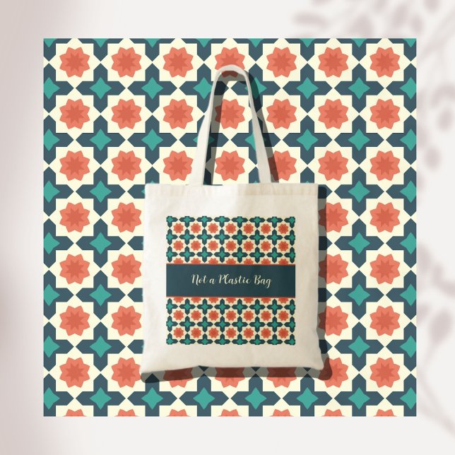 Colorful Geometric Folk Art Pattern Tote Bag (Creator Uploaded)