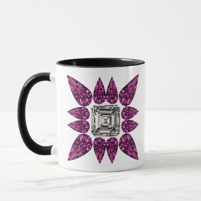 Colorful Geometric Forms Mug (Left)