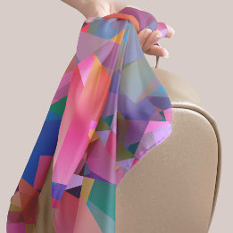 Colorful Geometric Fragments Scarf