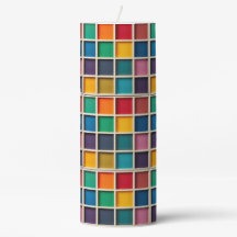 Colorful Geometric Grid Panel