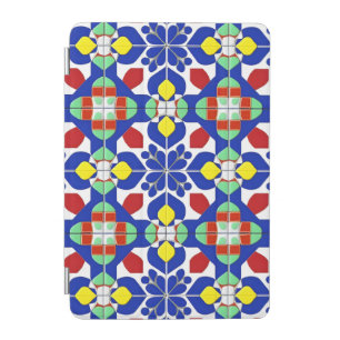 Colorful Geometric Inspired Floral Pattern iPad Mini Cover