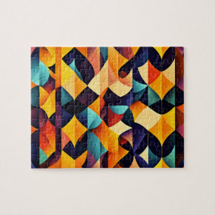 Colorful Geometric Jigsaw Puzzle