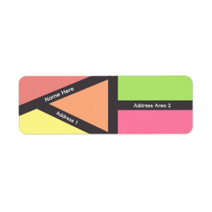 colorful geometric Labels