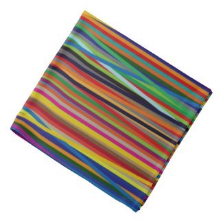 Colorful Geometric Lines Bandana