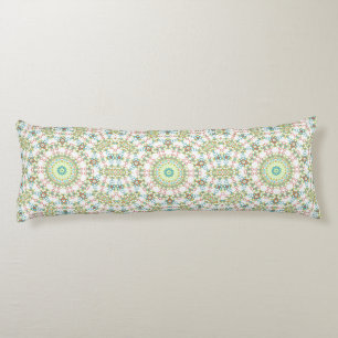 Colorful Geometric Mandala Pattern Body Pillow
