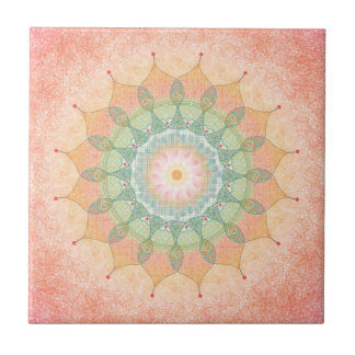 Colorful Geometric Mandala Tile - Original Digital