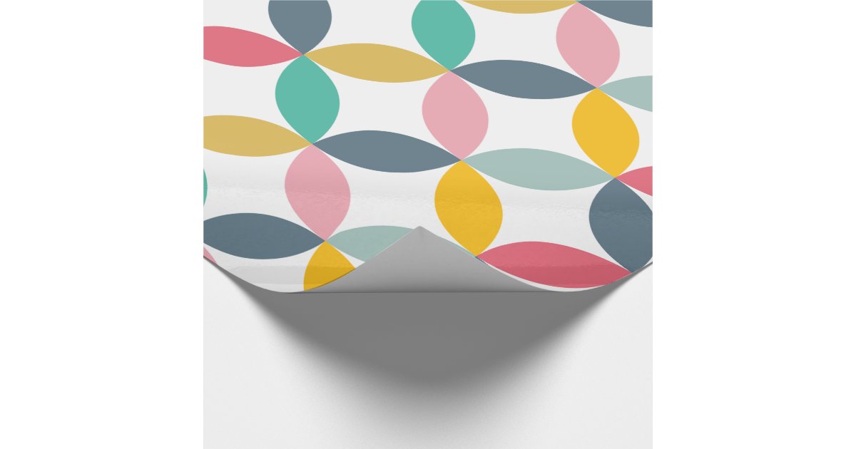 Colorful Geometric Modern Pattern Wrapping Paper Zazzle