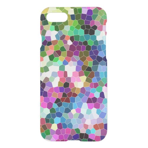 Colorful Geometric Mosaic Pattern iPhone SE87 Case