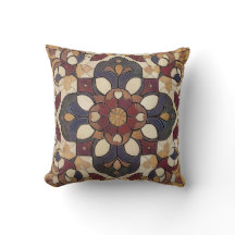 Colorful Geometric Mosaic Pillow