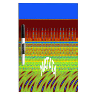 Colorful Geometric Motif Art Print Dry-Erase Board