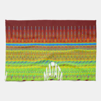 Colorful Geometric Motif Art Print Towel