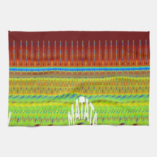 Colorful Geometric Motif Art Print Towel (Horizontal)