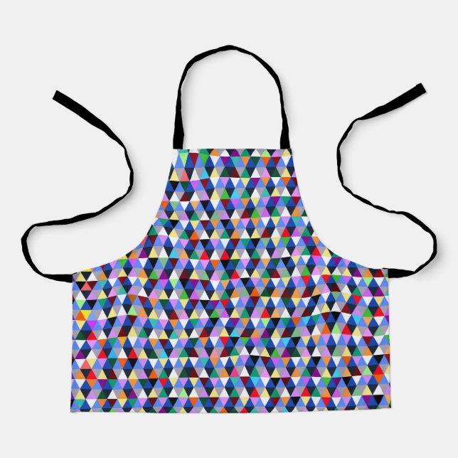 Colorful Geometric Pattern Apron (Front)