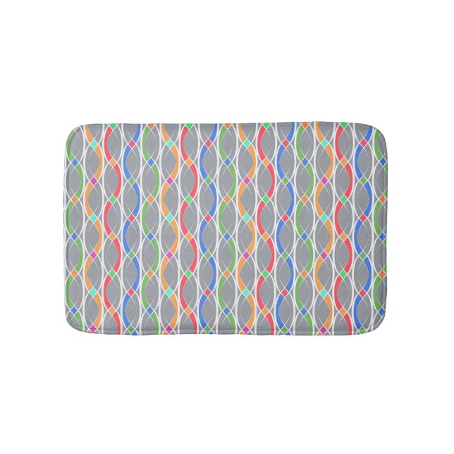 Colorful geometric pattern. bath mat (Front)