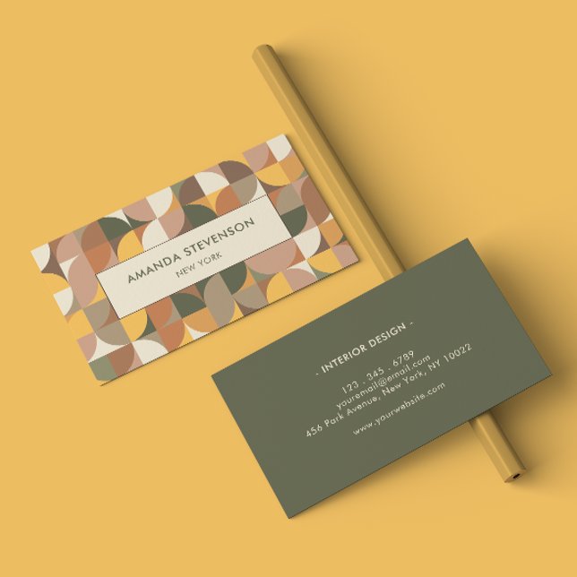 Colorful geometric pattern business card (Creator Uploaded)