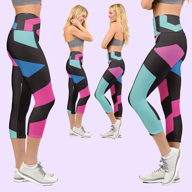 Colorful Geometric Pattern               Capri Leggings (Creator Uploaded)