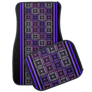 Colorful Geometric Pattern Car Floor Mat