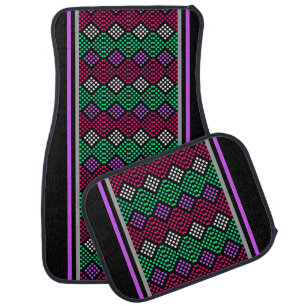 Colorful Geometric Pattern           Car Floor Mat