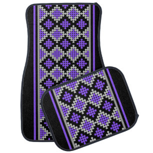Colorful Geometric Pattern Car Floor Mat