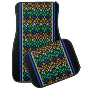 Colorful Geometric Pattern           Car Floor Mat