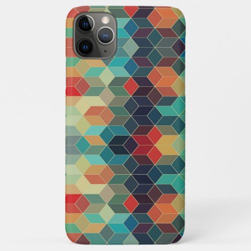 Colorful geometric pattern iPhone 11 pro max case