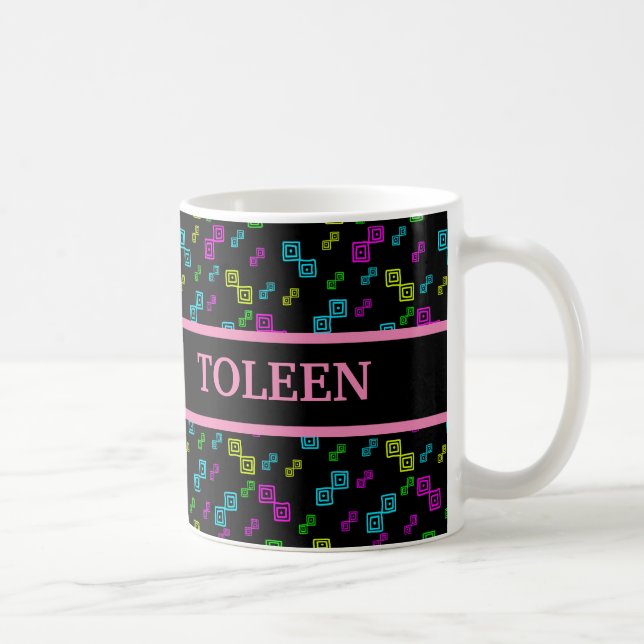 Colorful Geometric Pattern          Coffee Mug (Right)