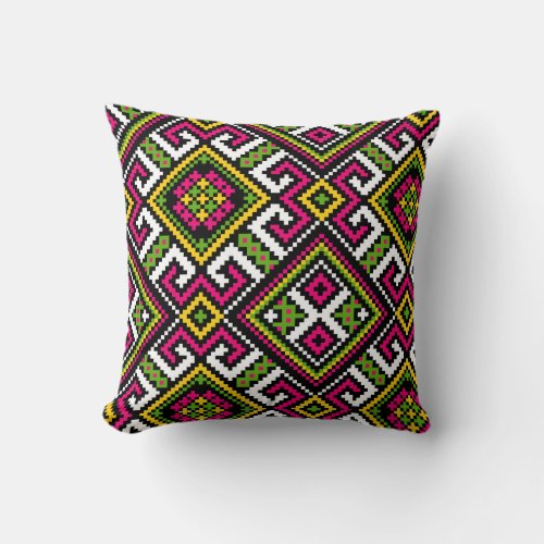 Colorful Geometric Pattern Cushion Cover
