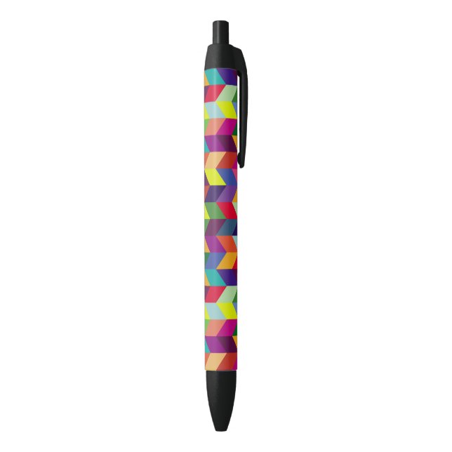 Colorful Geometric Pattern Design – Modern Stylish Pen (Bottom (Vertical))