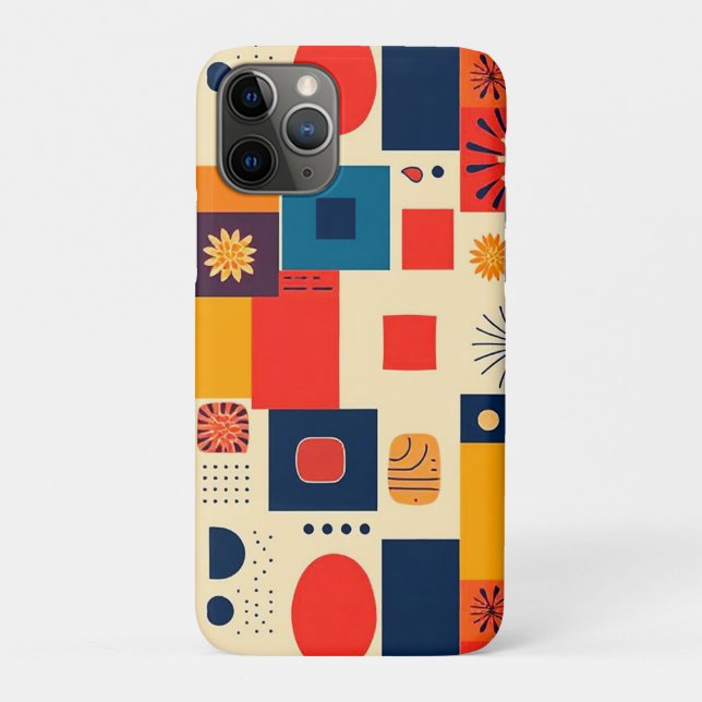 Colorful Geometric Pattern Everyday Grip Case-Mate iPhone Case (Back)