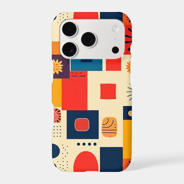 Colorful Geometric Pattern Everyday Grip Iphone Case (Back)
