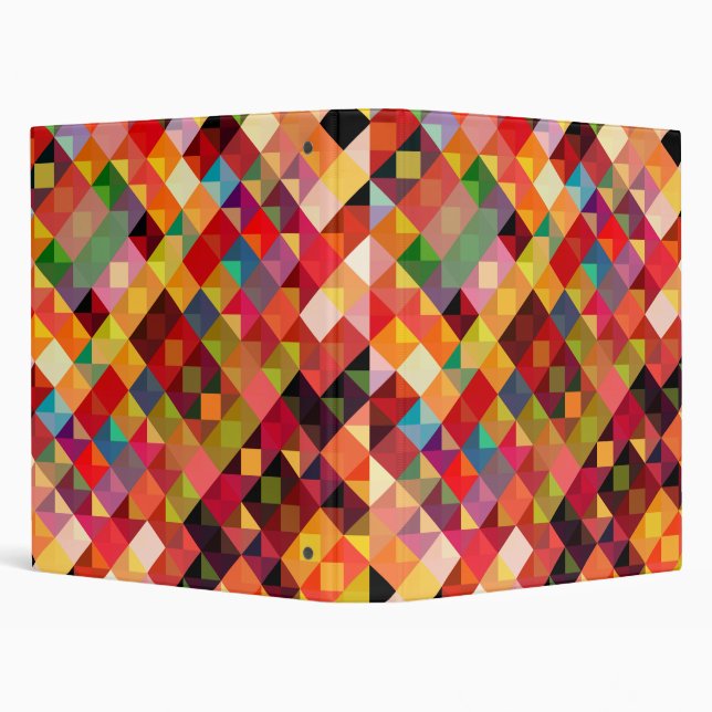 Colorful Geometric Pattern Fine Art Binder (Background)
