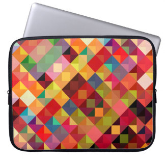 Colorful Geometric Pattern Fine Art Laptop Sleeve