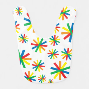 Colorful Geometric Pattern Geometric Art Geometric Baby Bib