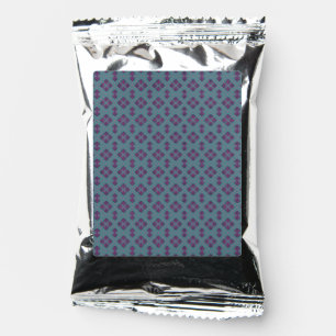 Colorful Geometric Pattern in Classic Retro Style Coffee Drink Mix