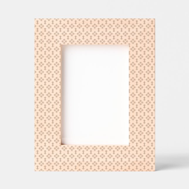 Colorful Geometric Pattern in Classic Retro Style Engraved Frames (Front)