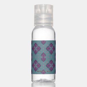 Colorful Geometric Pattern in Classic Retro Style Hand Sanitizer