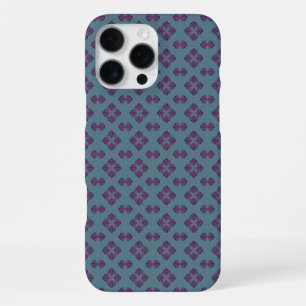Colorful Geometric Pattern in Classic Retro Style iPhone 16 Pro Max Case