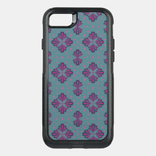 Colorful Geometric Pattern in Classic Retro Style OtterBox Commuter iPhone SE/8/7 Case
