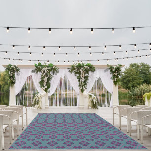 Colorful Geometric Pattern in Classic Retro Style Outdoor Rug