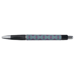 Colorful Geometric Pattern in Classic Retro Style Pen