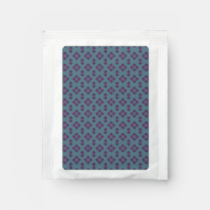Colorful Geometric Pattern in Classic Retro Style Tea Bag Drink Mix