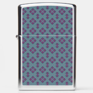 Colorful Geometric Pattern in Classic Retro Style Zippo Lighter
