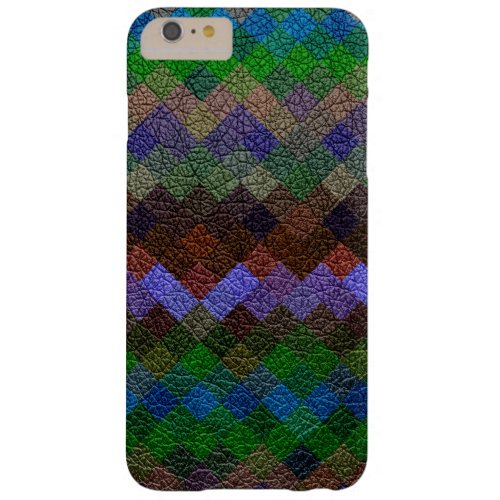 Colorful Geometric Pattern Leather Look 17 Barely There iPhone 6 Plus Case