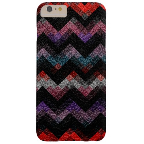 Colorful Geometric Pattern Leather Look 19 Barely There iPhone 6 Plus Case