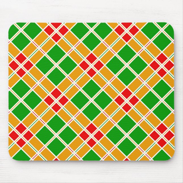 Colorful Geometric Pattern Mouse Pad (Front)