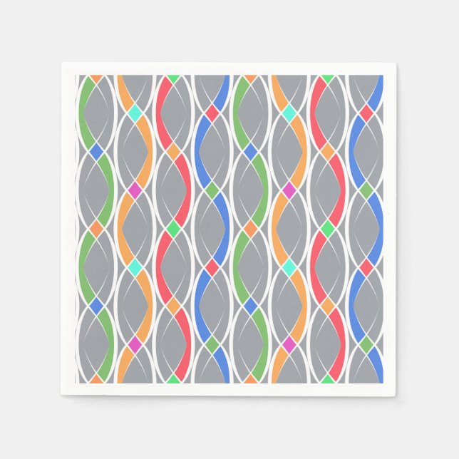 Colorful geometric pattern. napkins (Front)