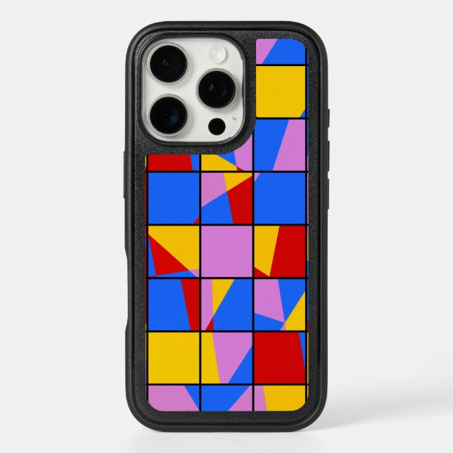 Colorful Geometric Pattern Otterbox iPhone Case (Back)
