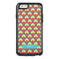 Colorful Geometric Pattern Personalize with Name OtterBox iPhone 6/6s Case