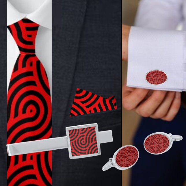 Colorful Geometric Pattern          Silver Finish Tie Bar (Creator Uploaded)