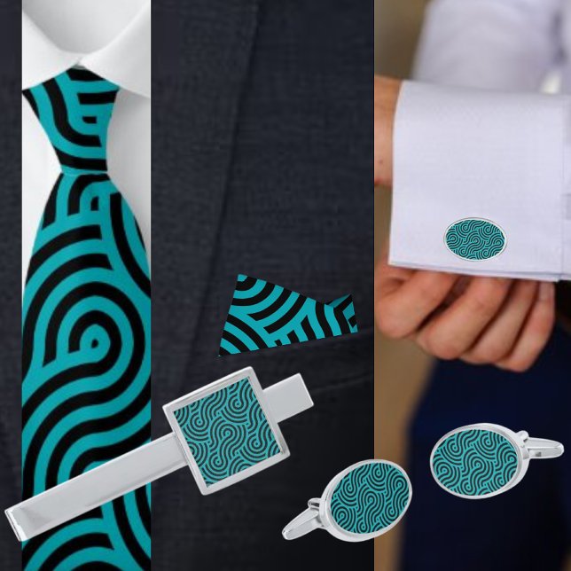 Colorful Geometric Pattern          Silver Finish Tie Bar (Creator Uploaded)